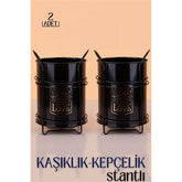 Takaz Global Stantlı Kaşıklık Organizer Black Design